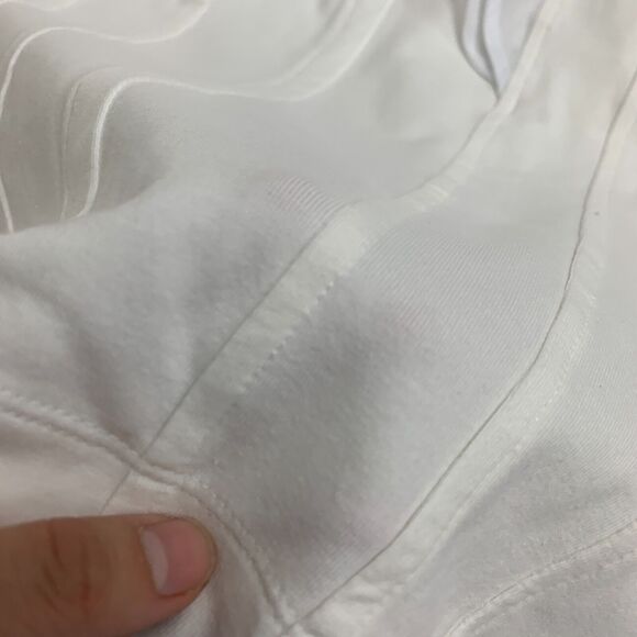 Nic + Zoe Sleeveless Blouse Womens PL Petite Large White Stretch Ruffled V Neck - Picture 9 of 12